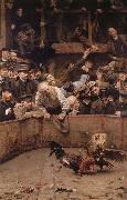 Cogghe Remy Le Combat de coqs en Flandre china oil painting reproduction